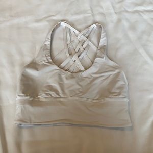 white lululemon sports bra